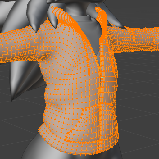 Blender clothing creation example